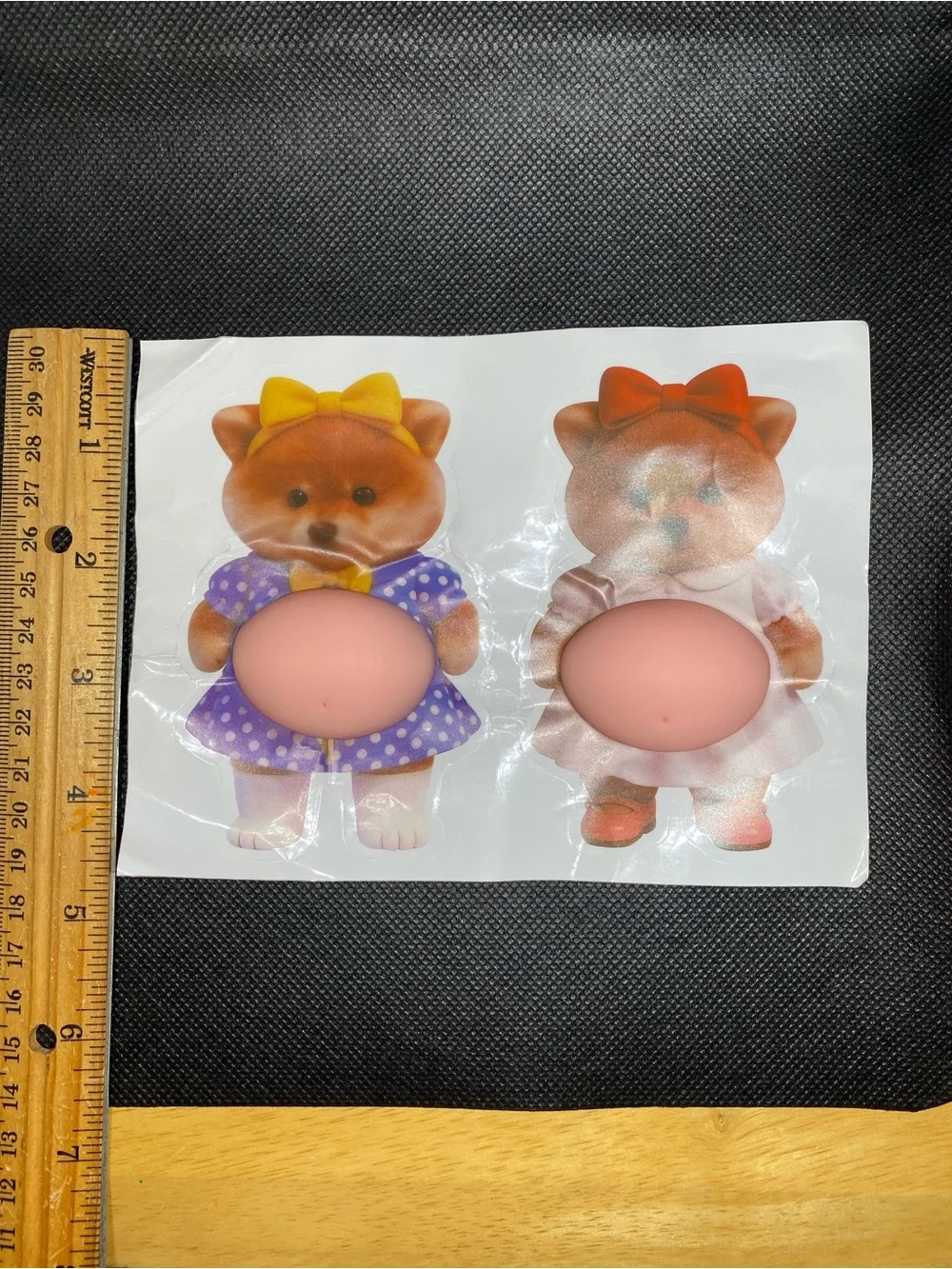 Pudgy Pretty Puppies 3D Sticker Fidget Set - Help for stress & anxiety, ADHD